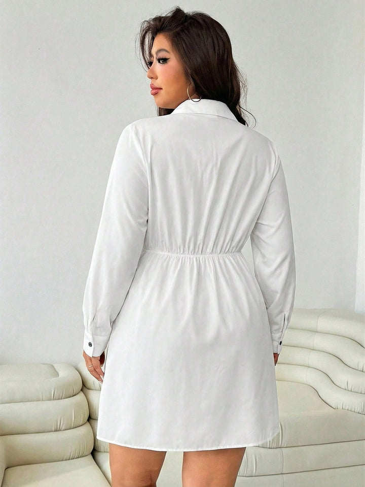 Rochie mini SHEIN, alb