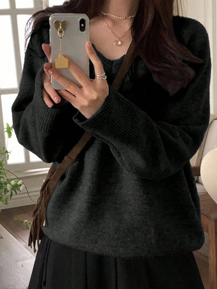 Pulover SHEIN, negru