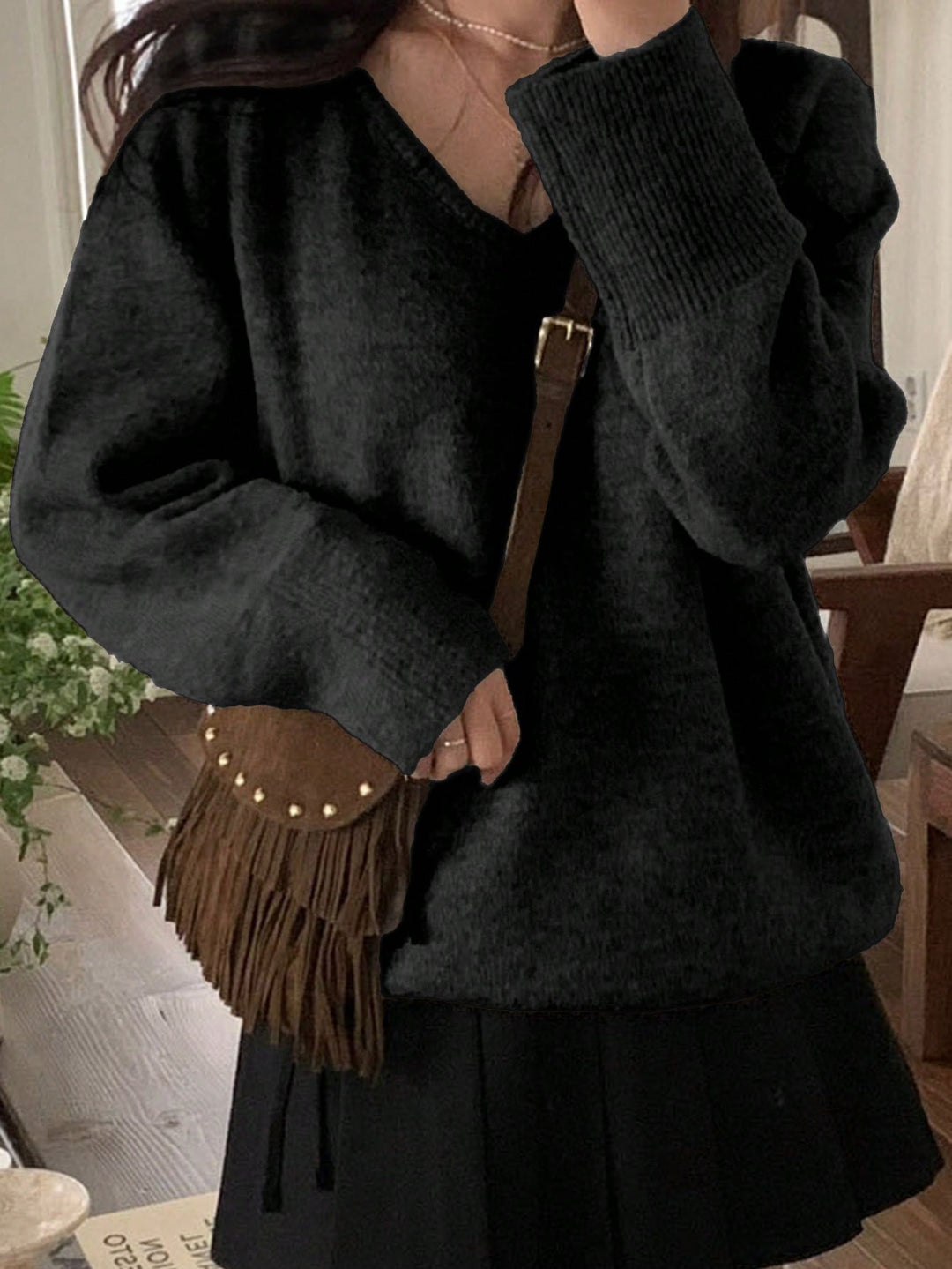 Pulover SHEIN, negru