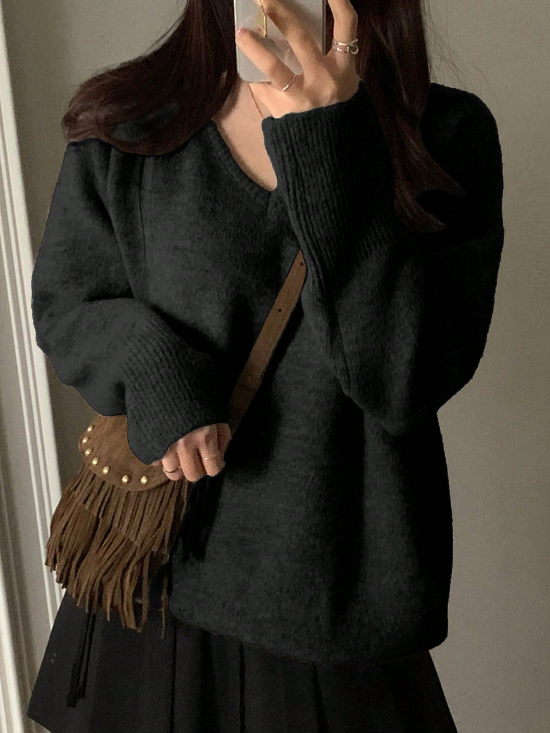 Pulover SHEIN, negru