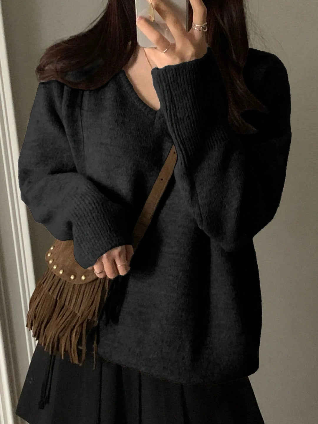Pulover SHEIN, negru