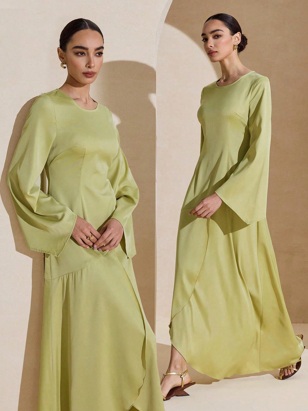 Rochie maxi SHEIN, verde