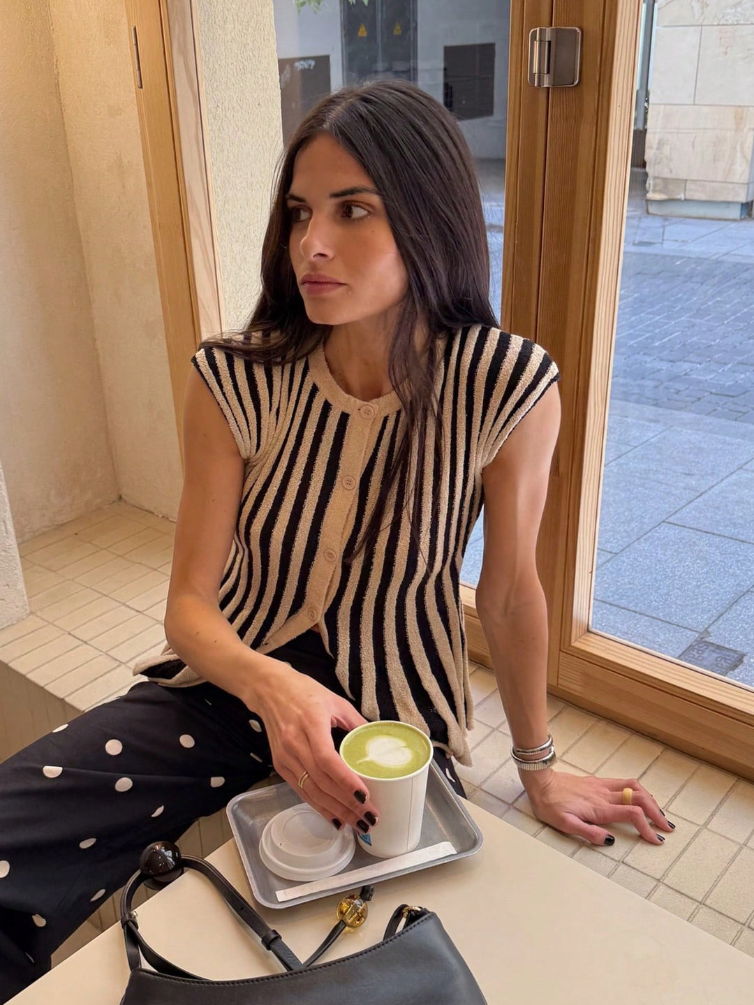 Cardigan fără mâneci SHEIN, kaki