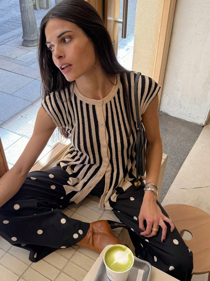 Cardigan fără mâneci SHEIN, kaki