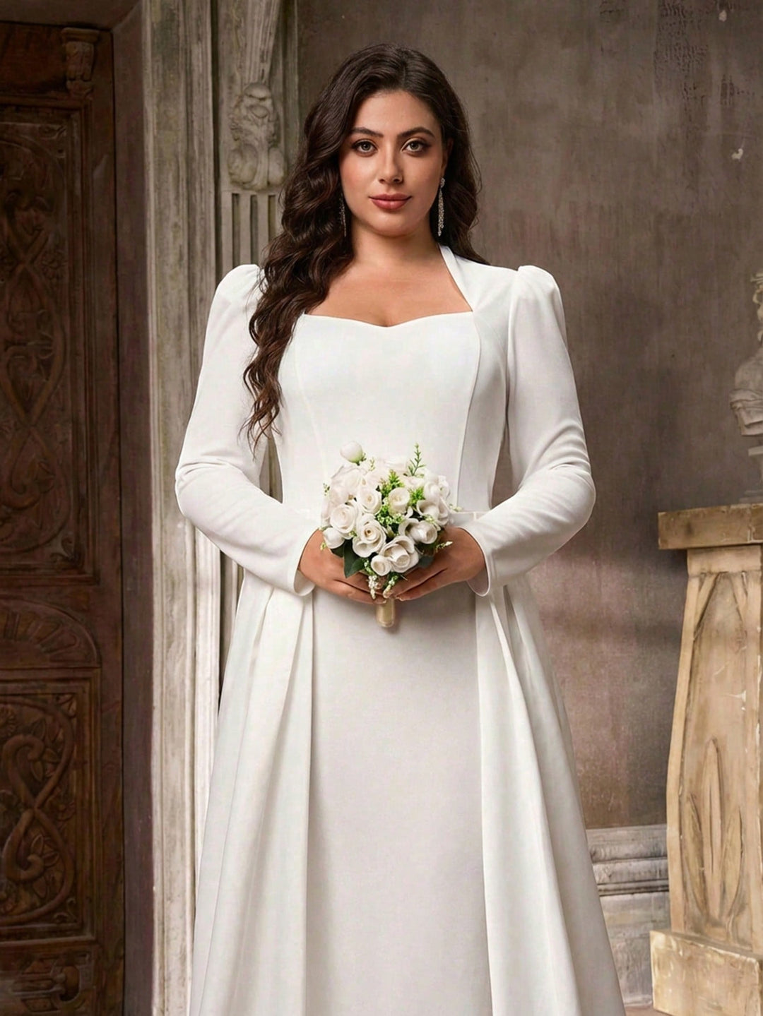 Rochie de mireasă SHEIN, alb
