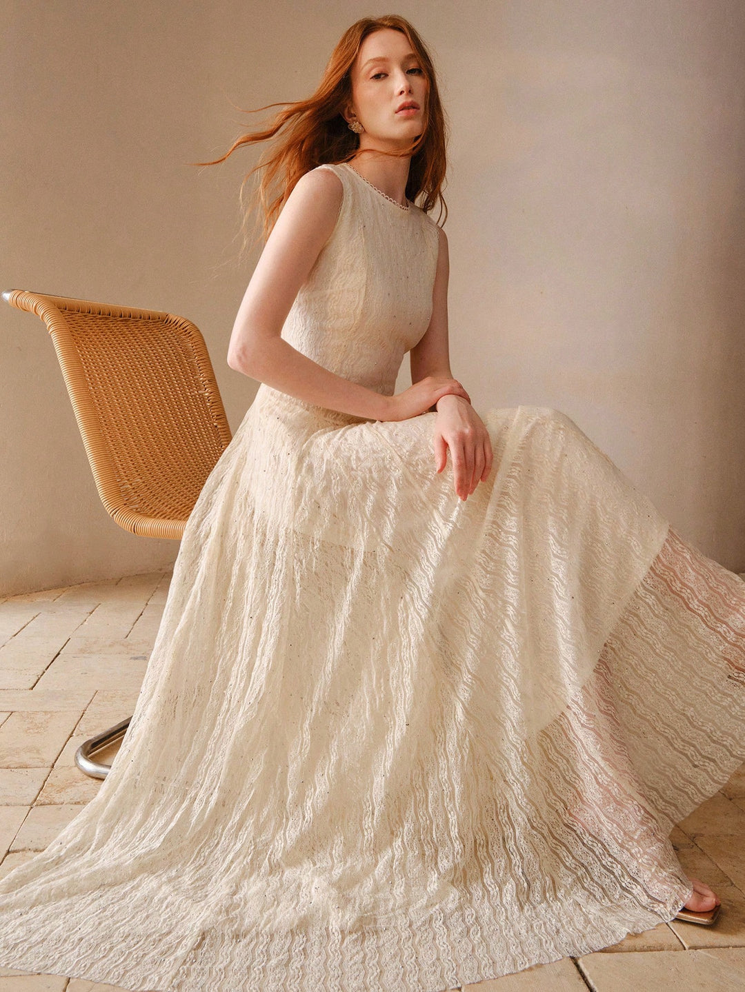 Rochie maxi SHEIN, portocaliu