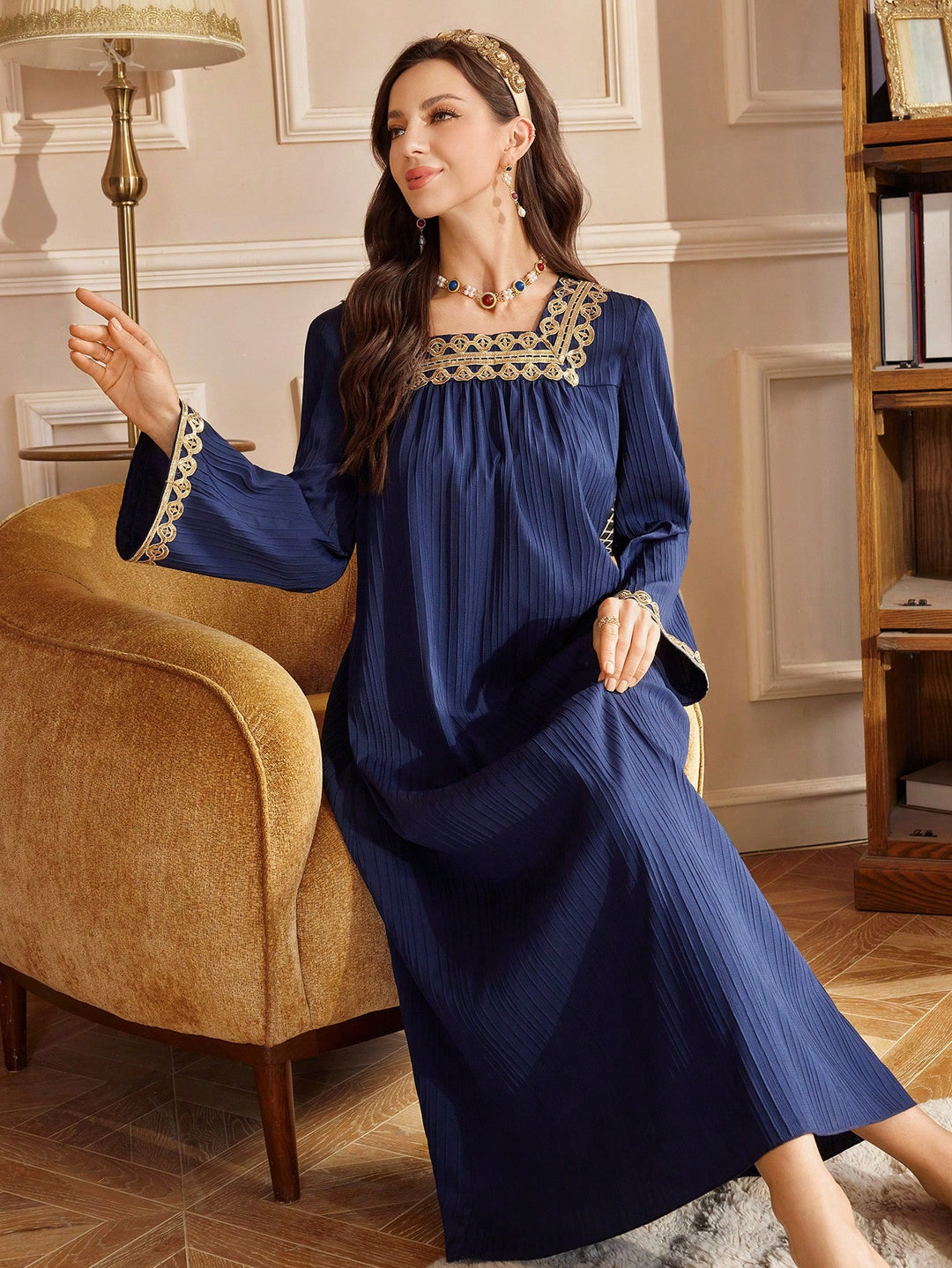 Rochie midi SHEIN, albastru