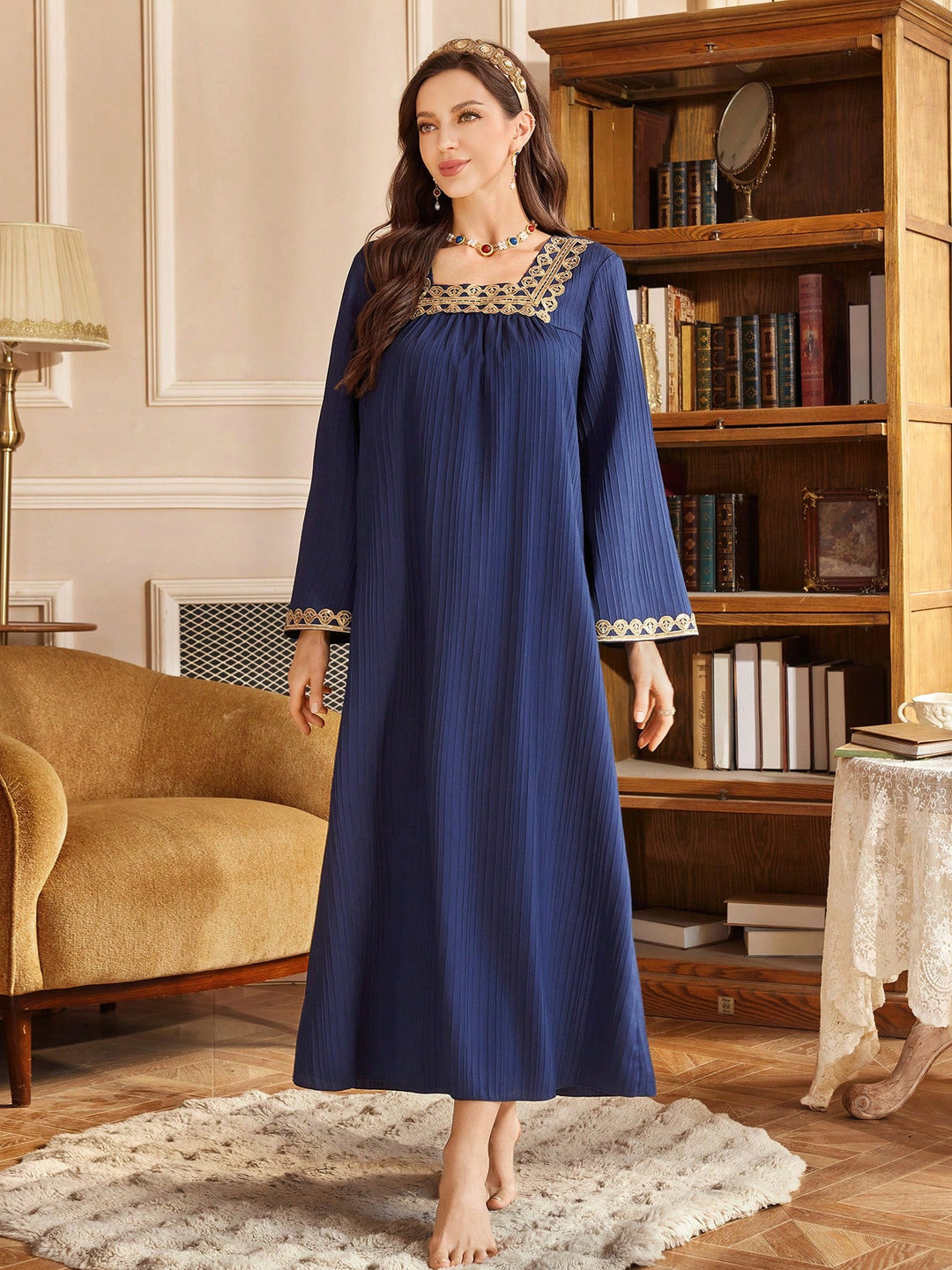 Rochie midi SHEIN, albastru