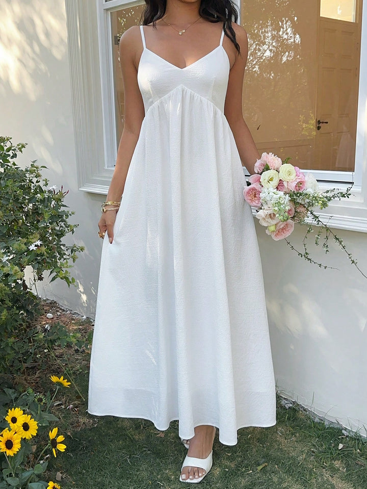Rochie maxi SHEIN, alb