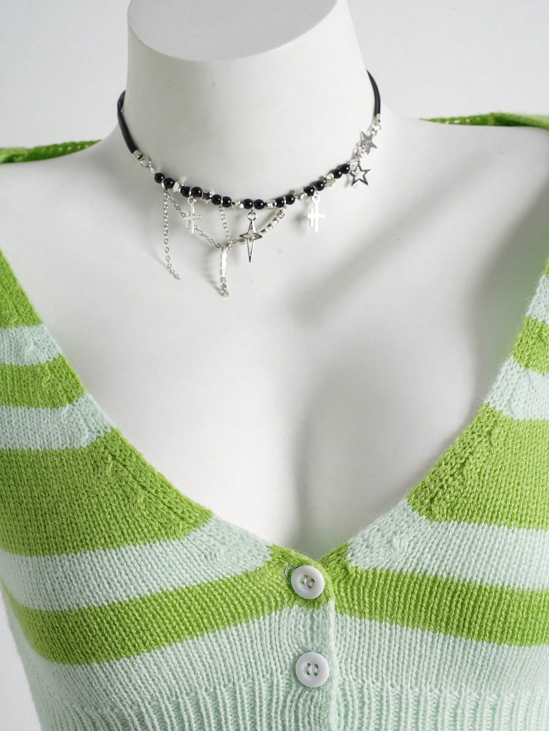 Top tricotat SHEIN, verde