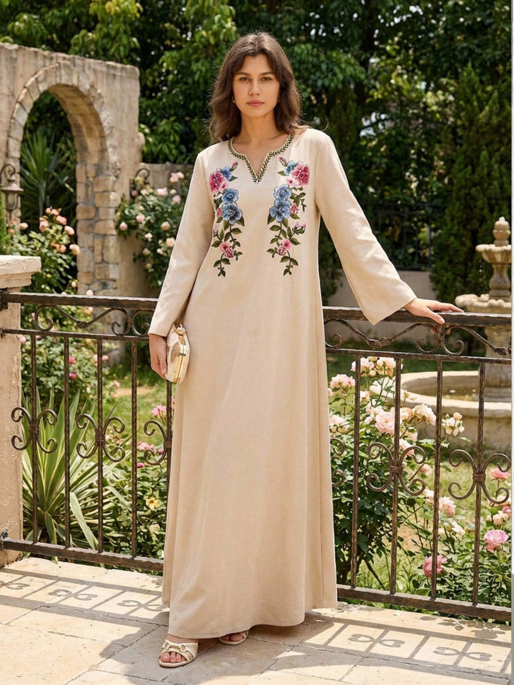 Rochie maxi SHEIN, kaki