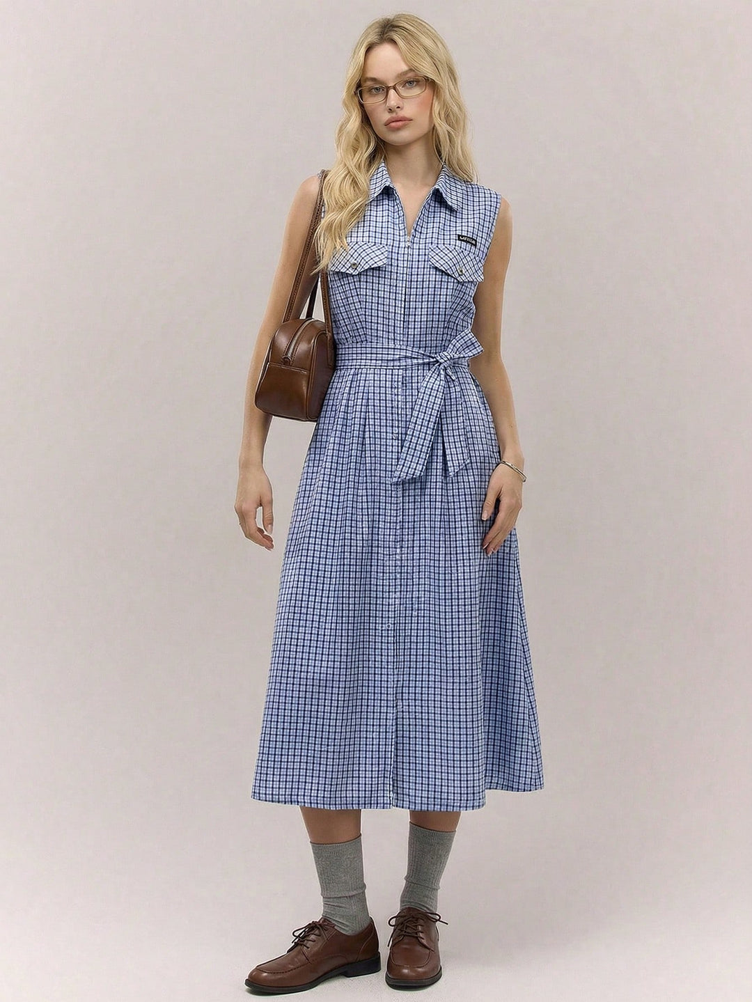 Rochie midi SHEIN, albastru