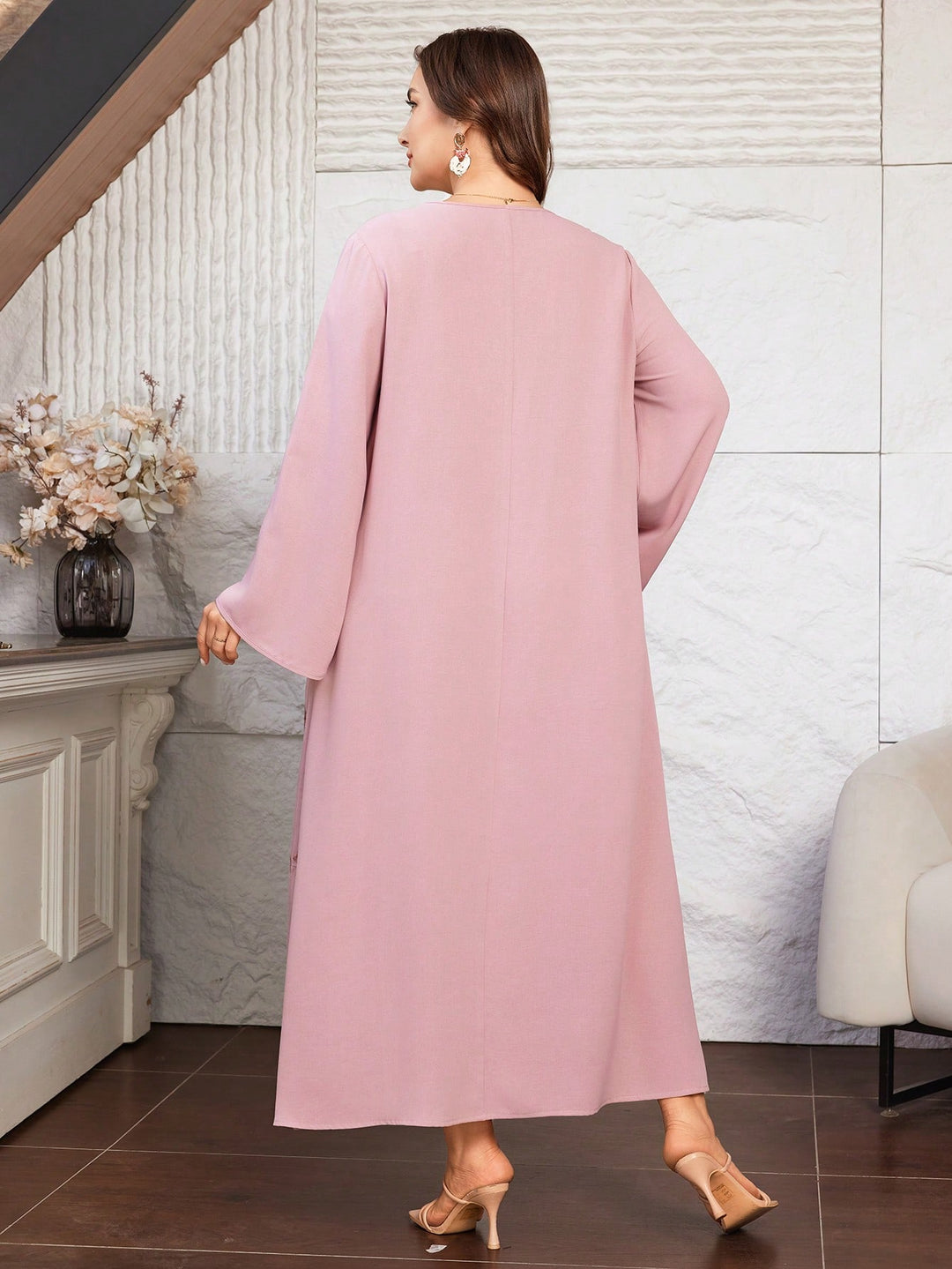Rochie maxi SHEIN, roz