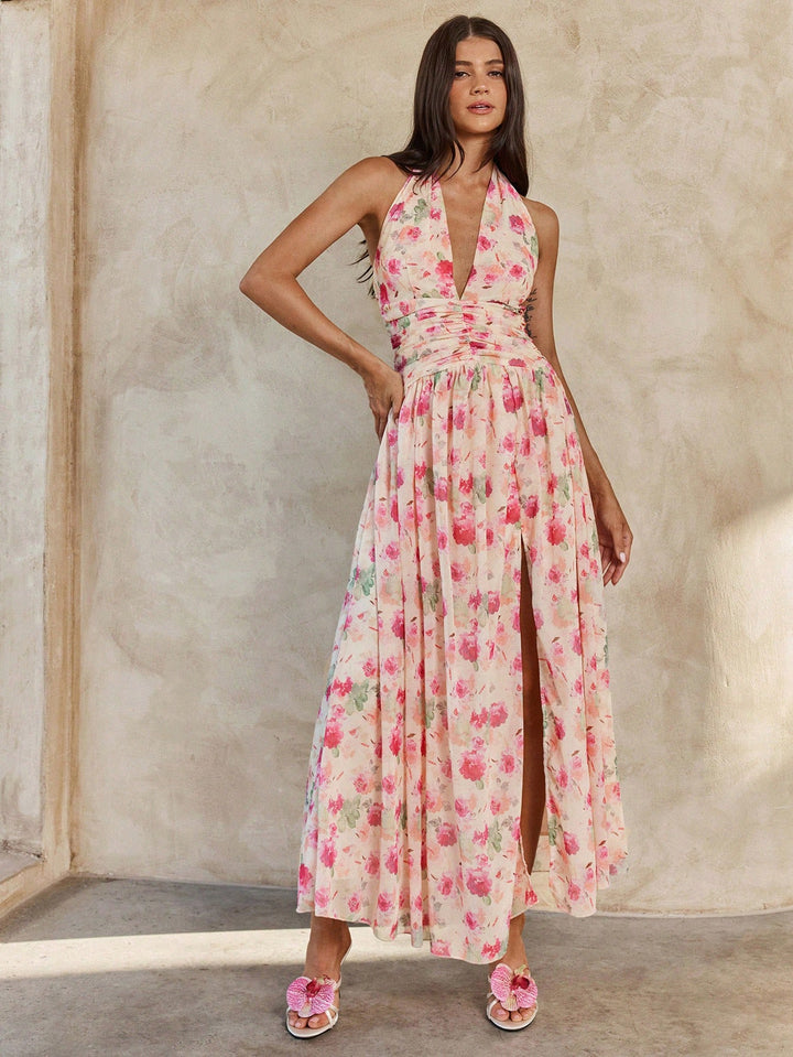 Rochie maxi SHEIN, roz