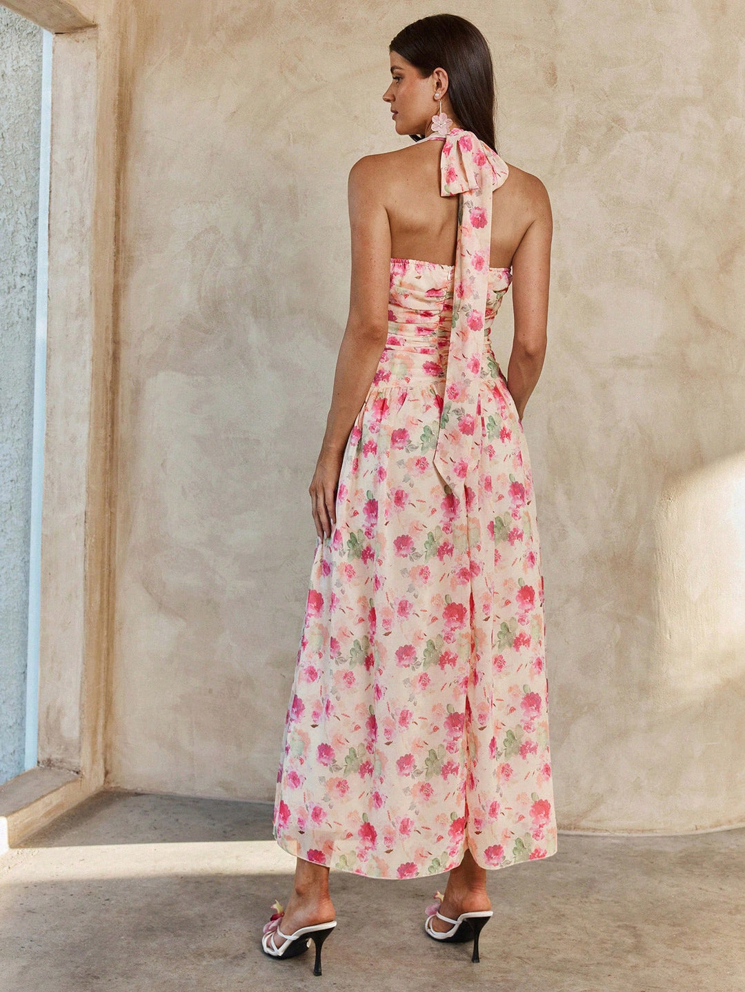 Rochie maxi SHEIN, roz