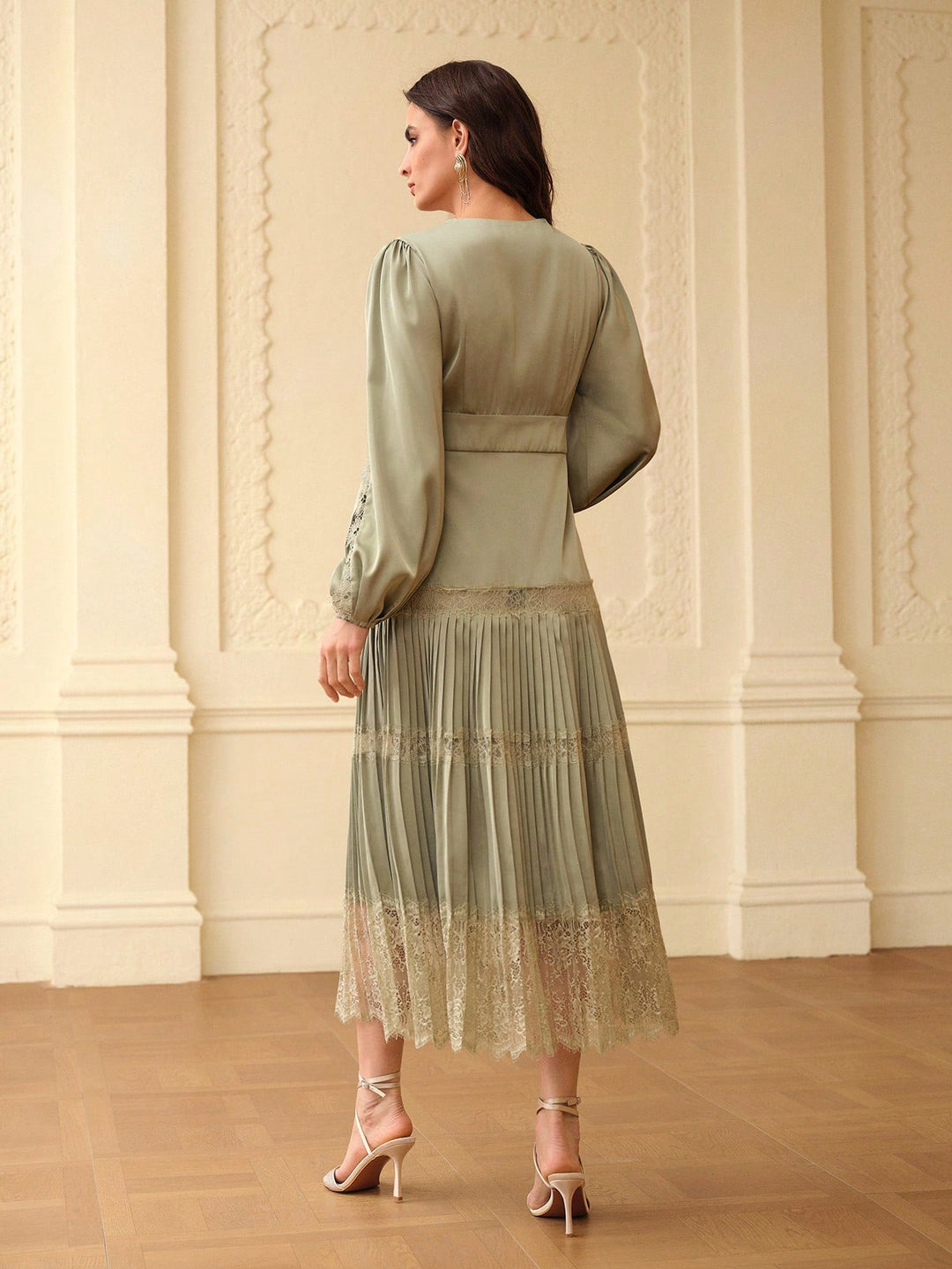 Rochie maxi SHEIN, verde
