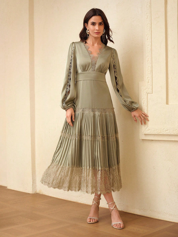 Rochie maxi SHEIN, verde