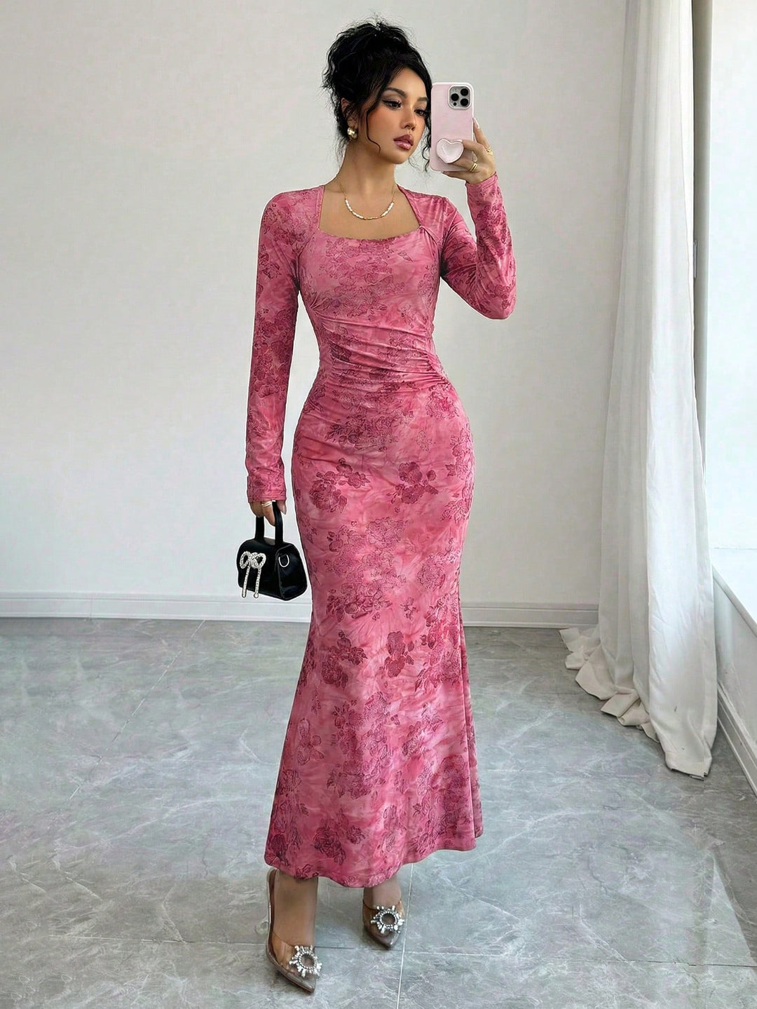 Rochie midi SHEIN, mix culori