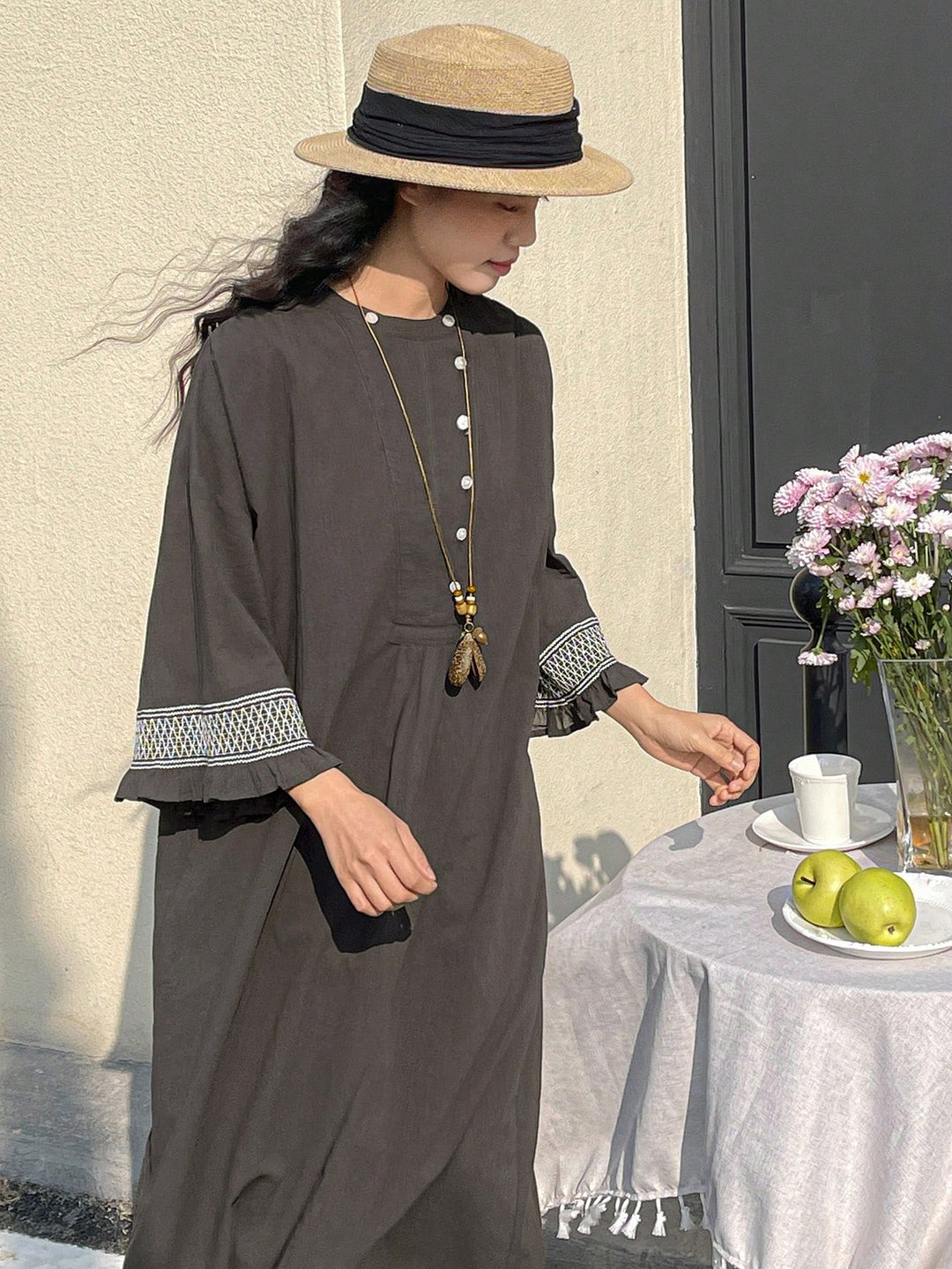 Rochie maxi SHEIN, gri