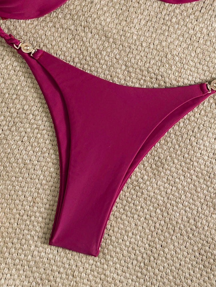 Set bikini SHEIN, vișiniu