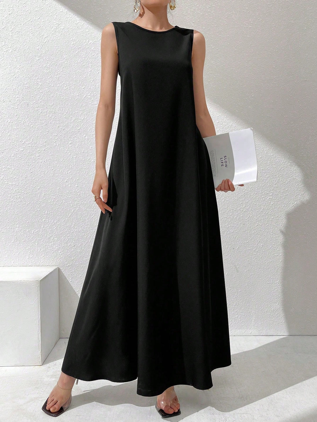 Rochie maxi SHEIN, negru