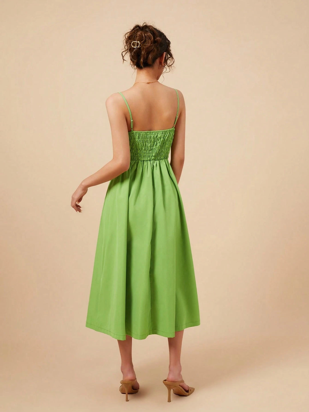 Rochie midi SHEIN, verde