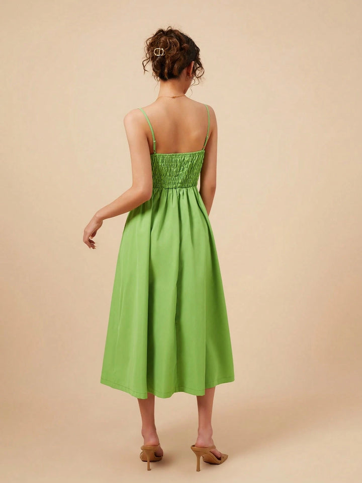Rochie midi SHEIN, verde