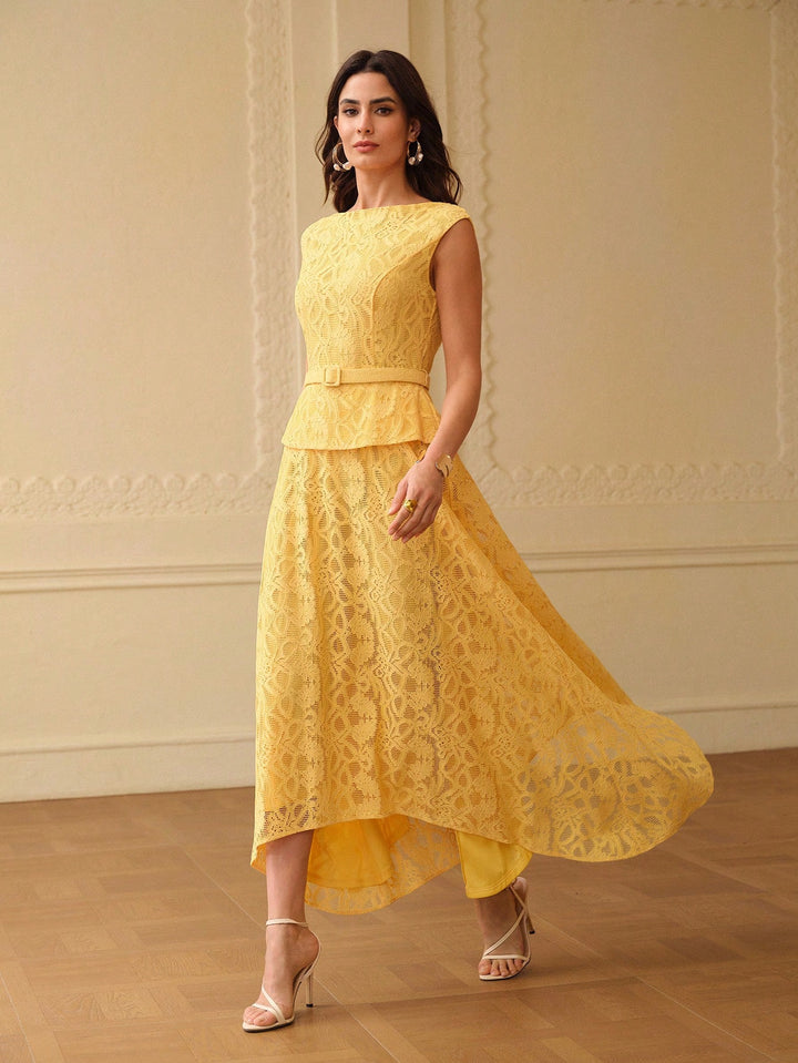 Rochie maxi SHEIN, galben