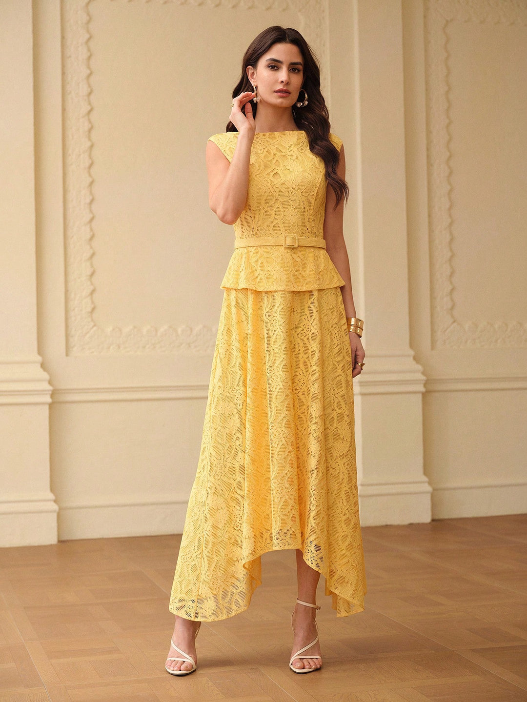 Rochie maxi SHEIN, galben