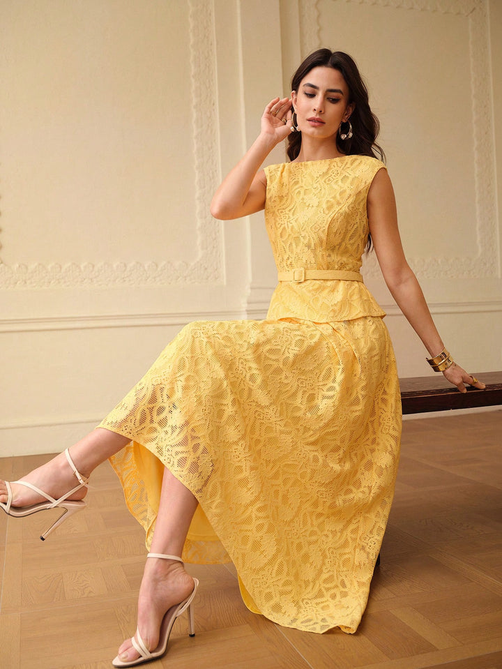 Rochie maxi SHEIN, galben