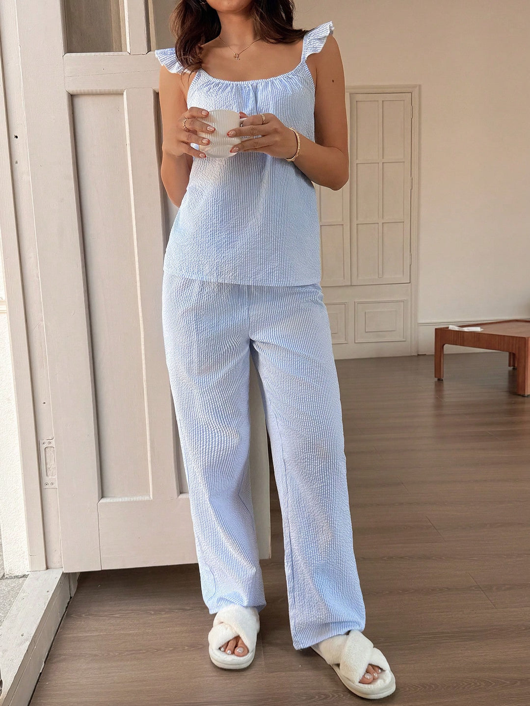 Pijama SHEIN, albastru