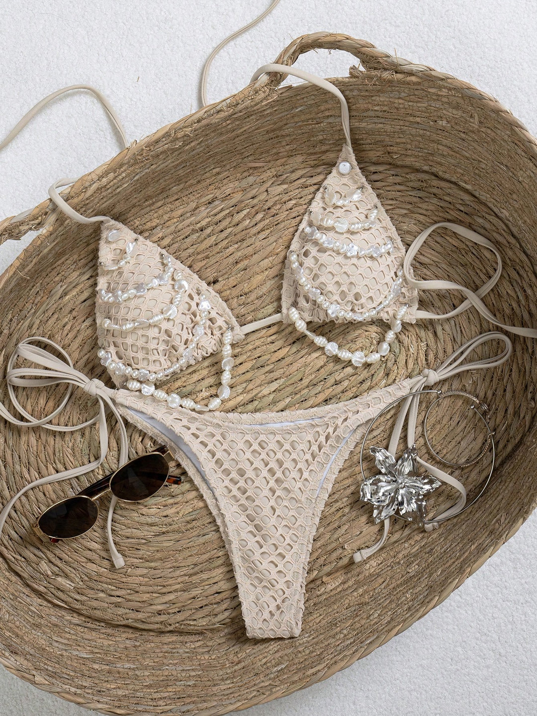 Set bikini SHEIN, bej