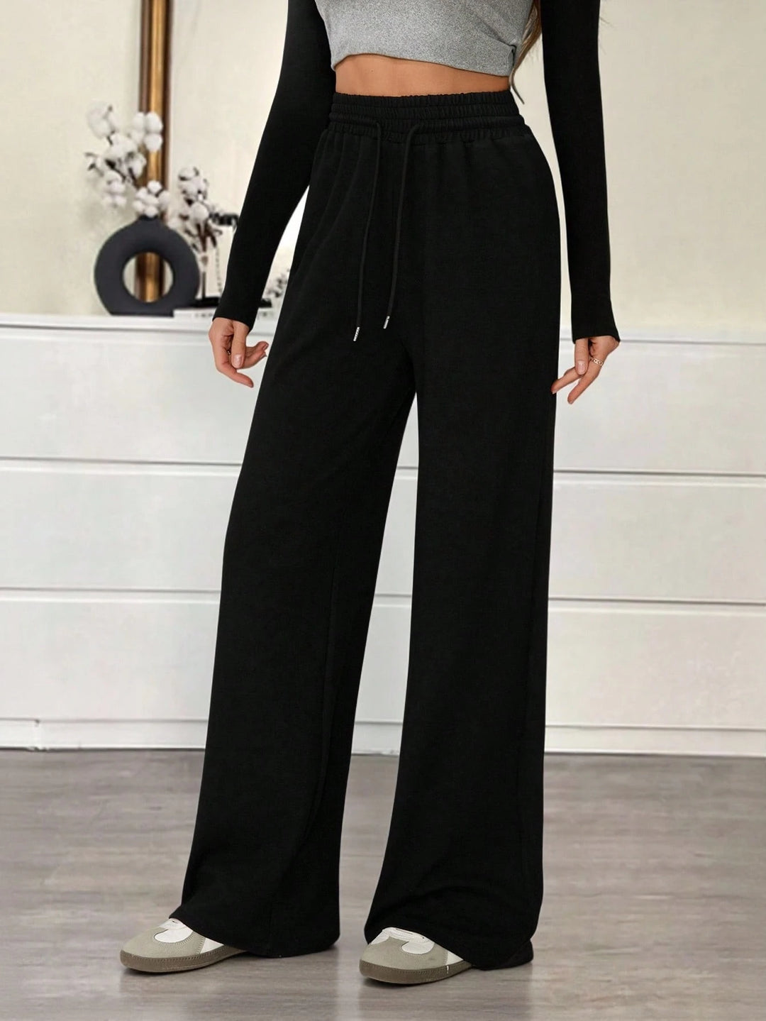 Pantaloni SHEIN, negru