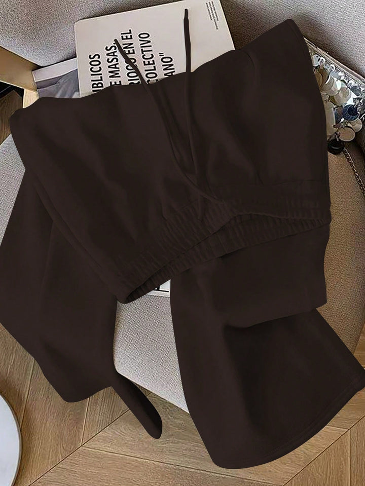 Pantaloni SHEIN, maro