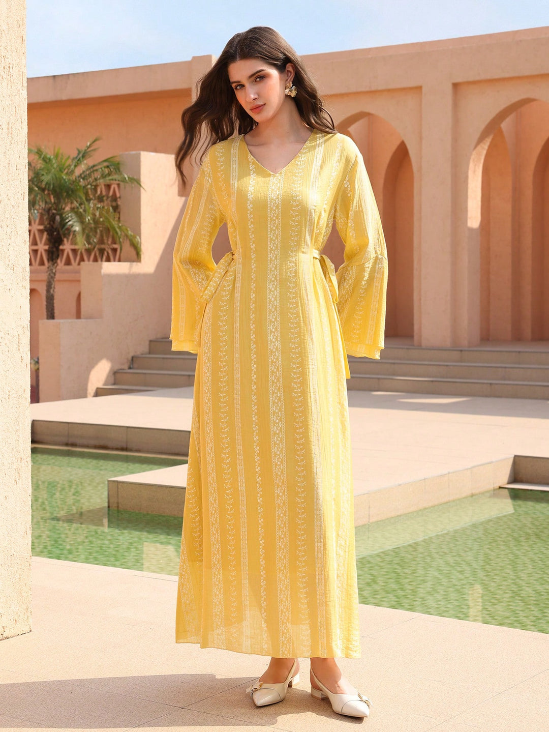 Rochie maxi SHEIN, galben