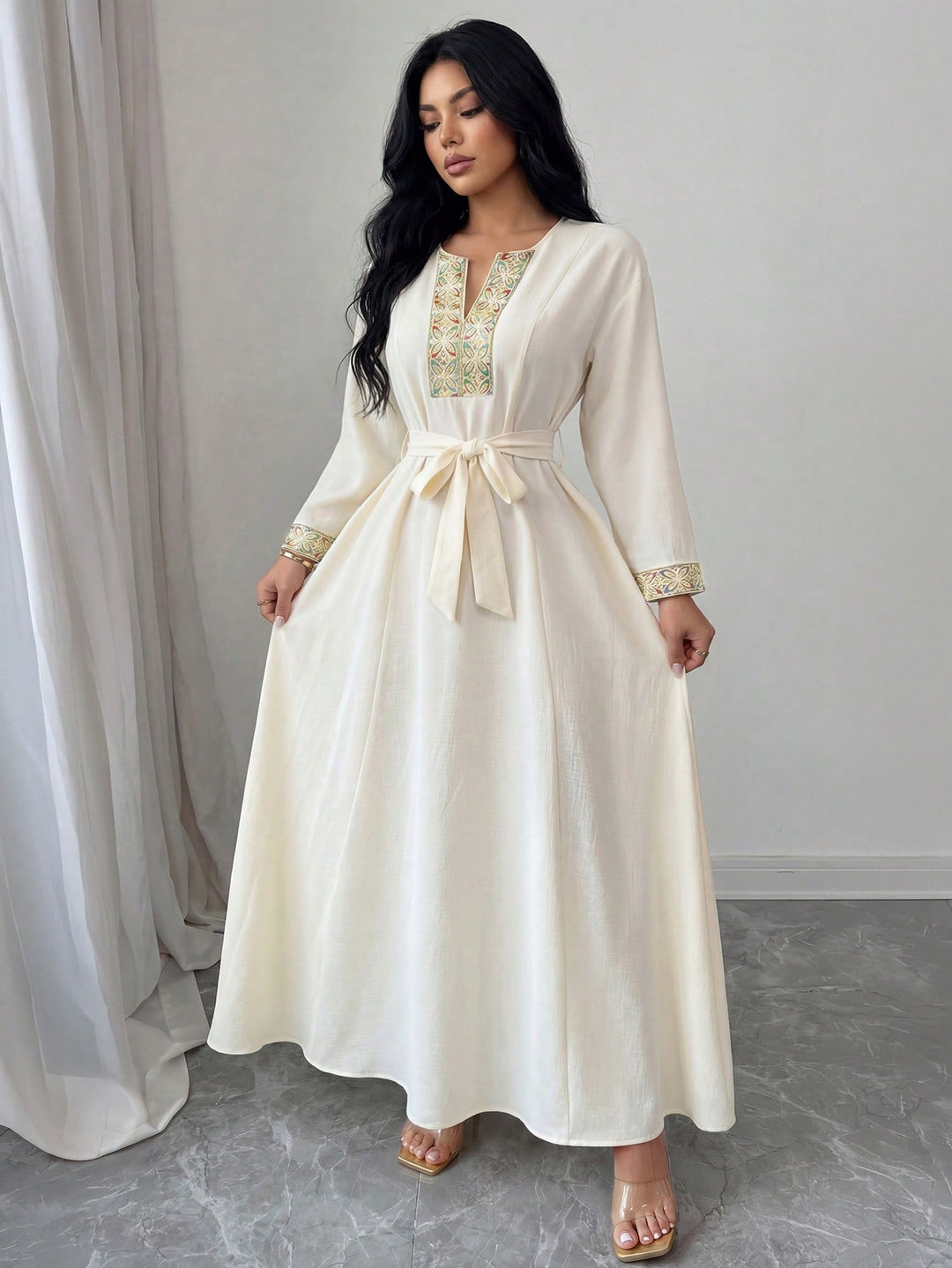 Rochie maxi SHEIN, portocaliu