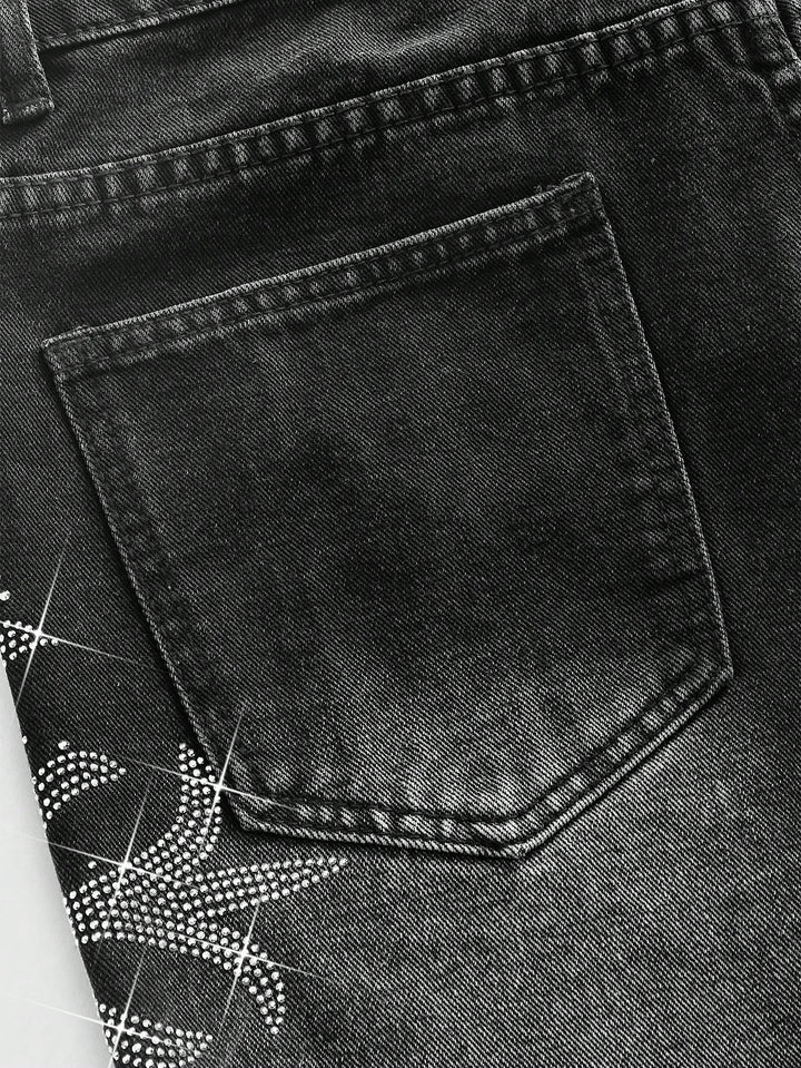 Pantaloni scurți SHEIN, negru