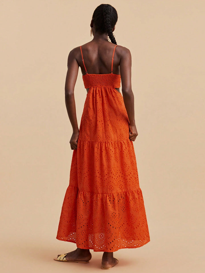Rochie maxi SHEIN, portocaliu