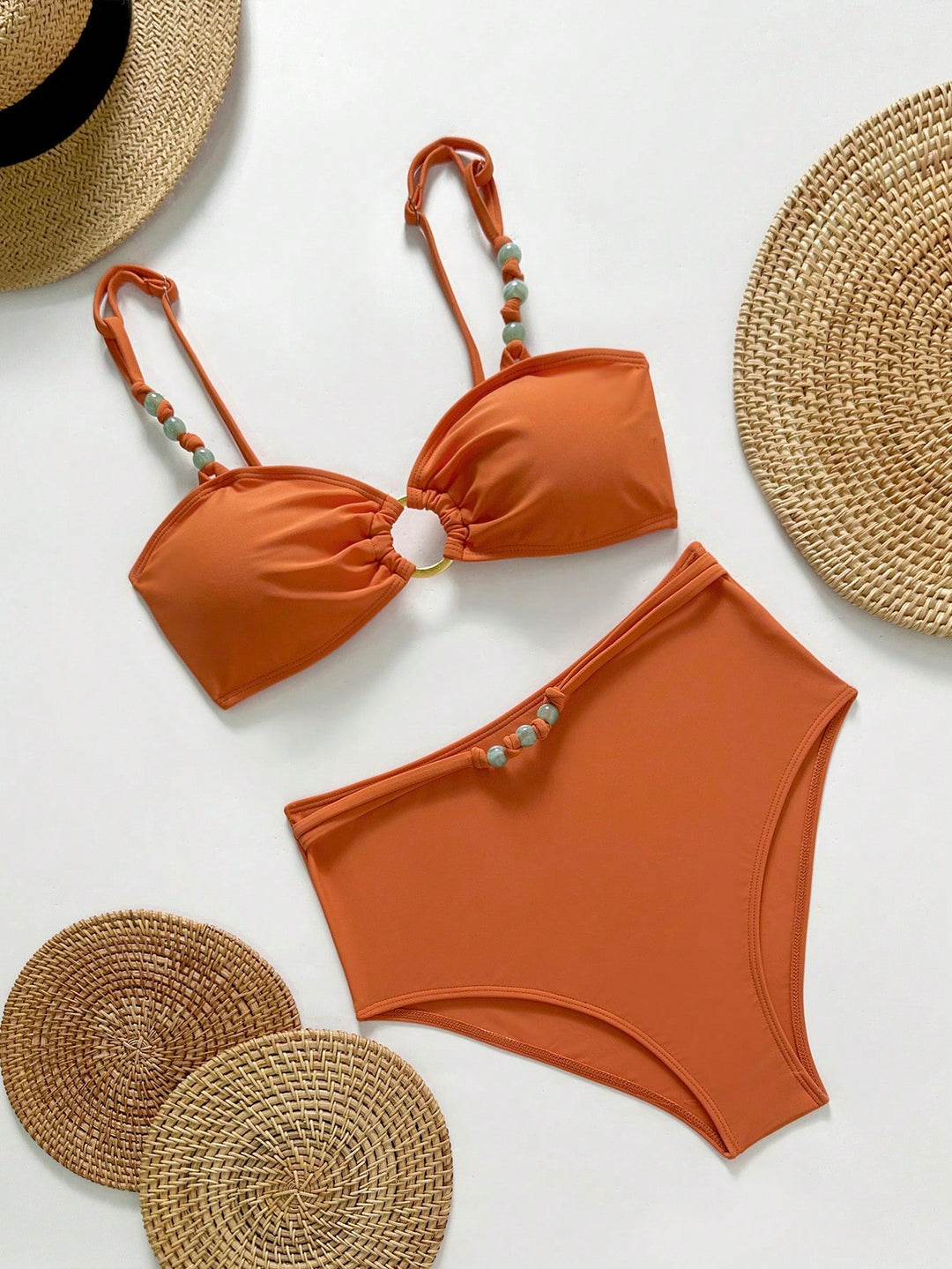 Set bikini SHEIN, portocaliu