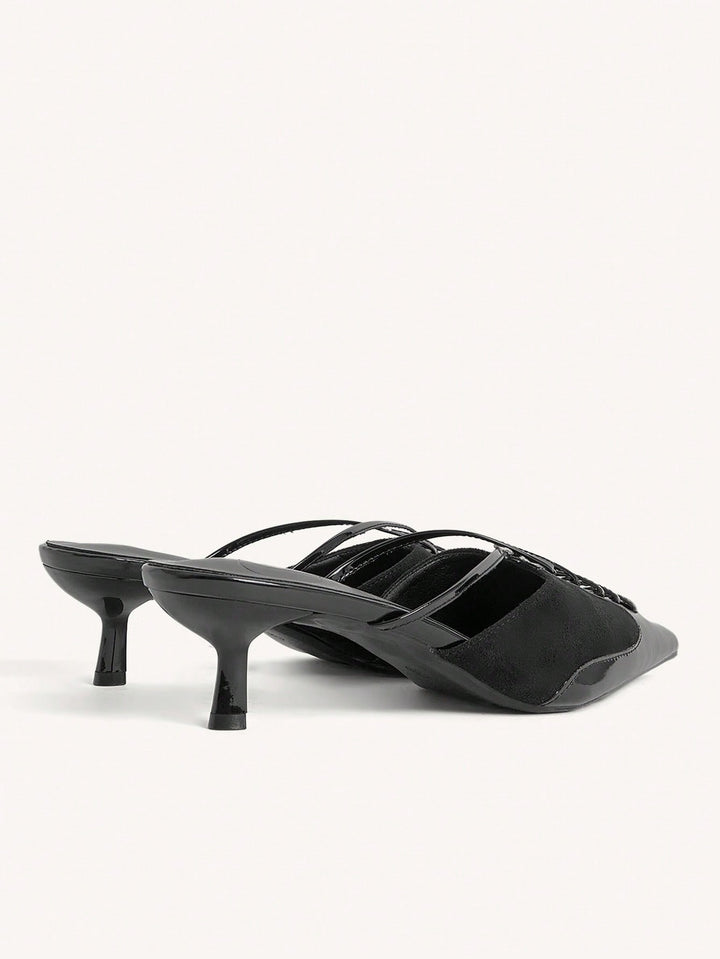 Pantofi cu toc SHEIN, negru