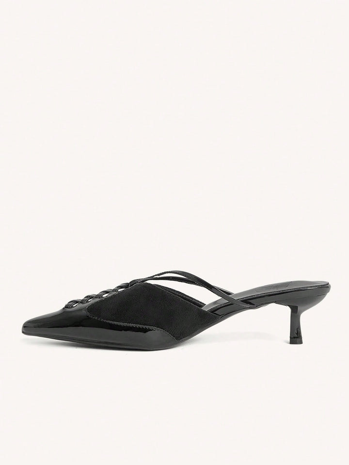 Pantofi cu toc SHEIN, negru