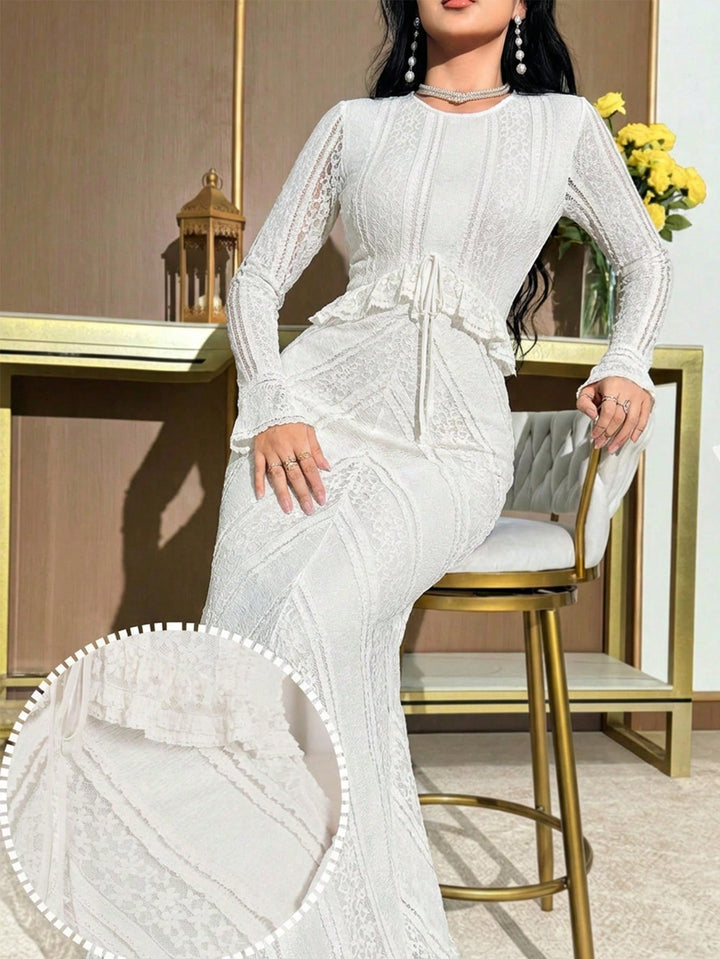 Rochie maxi SHEIN, bej