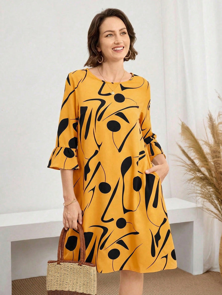 Rochie scurtă SHEIN, galben