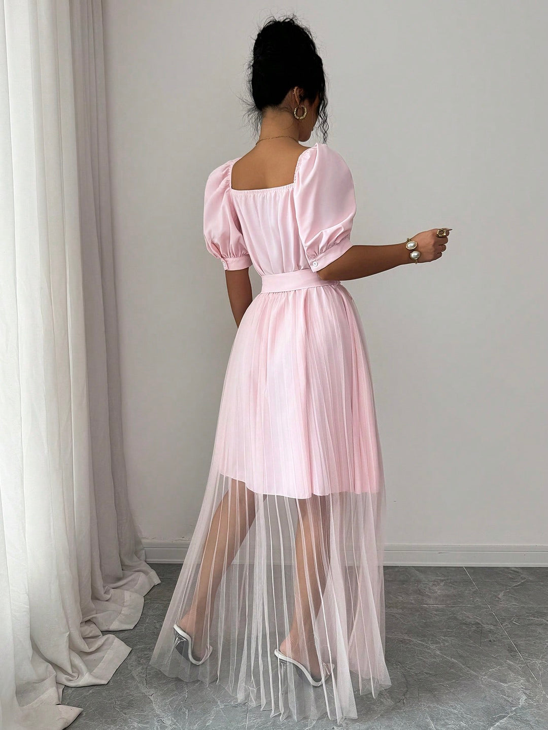 Rochie maxi SHEIN, roz