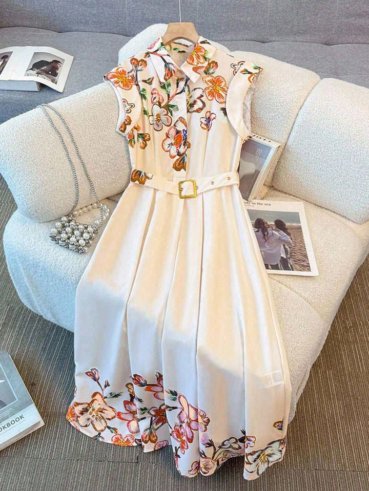 Rochie midi SHEIN, bej