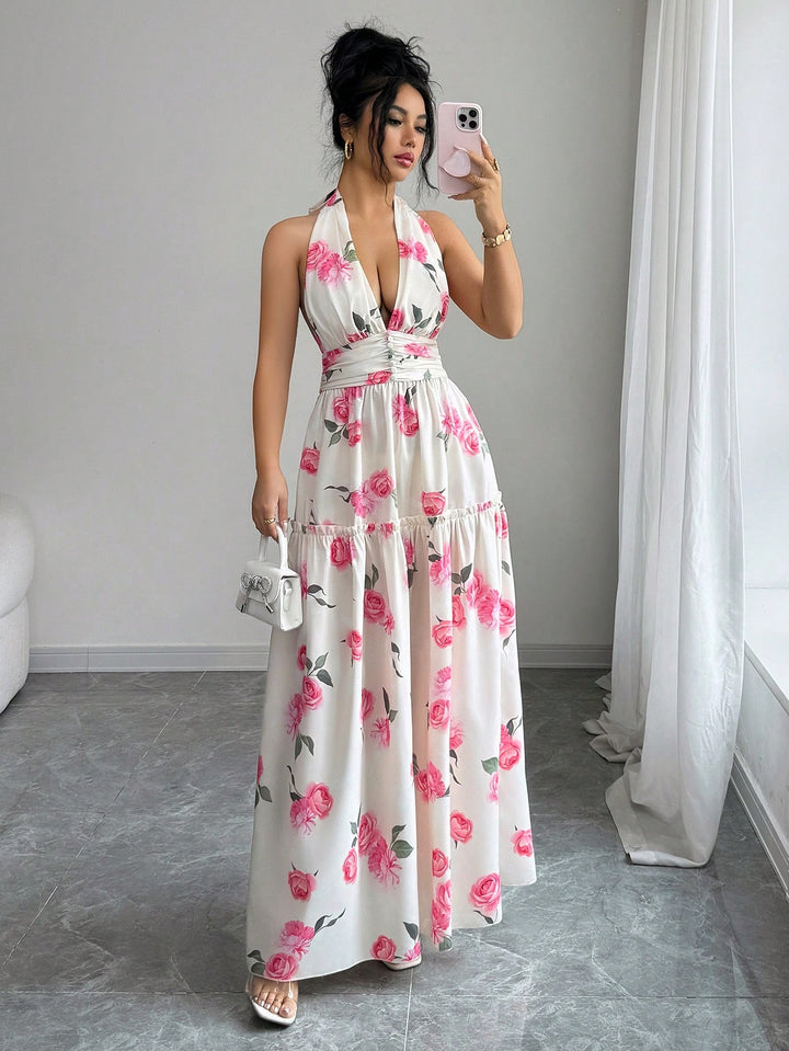 Rochie maxi SHEIN, mix culori