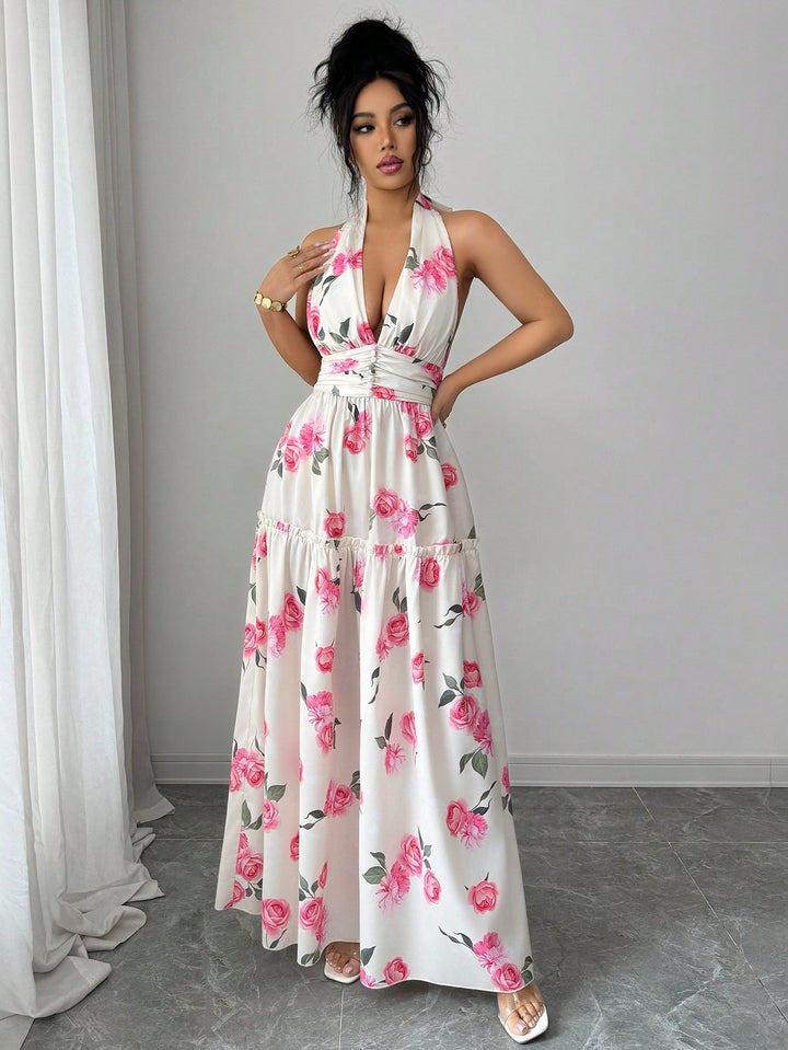 Rochie maxi SHEIN, mix culori