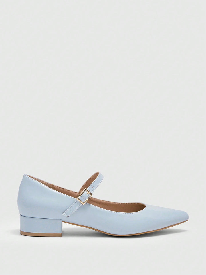 Pantofi cu toc SHEIN, albastru