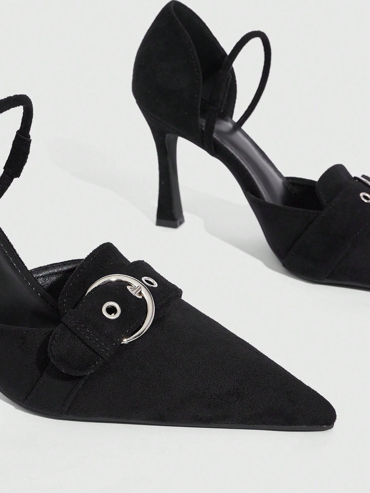 Pantofi cu toc SHEIN, negru