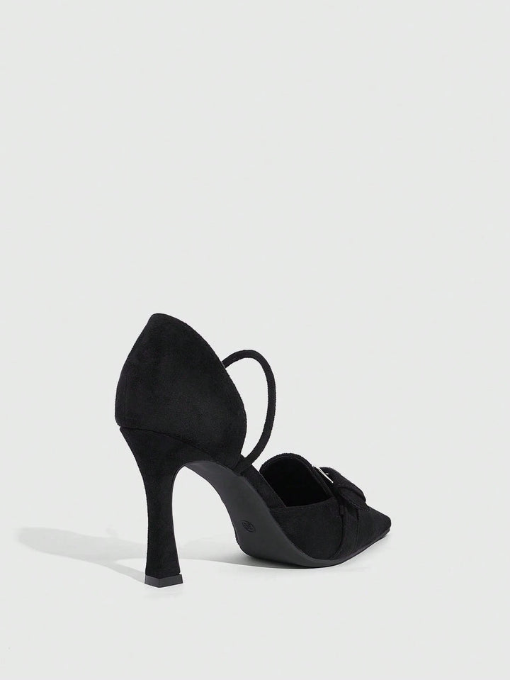 Pantofi cu toc SHEIN, negru